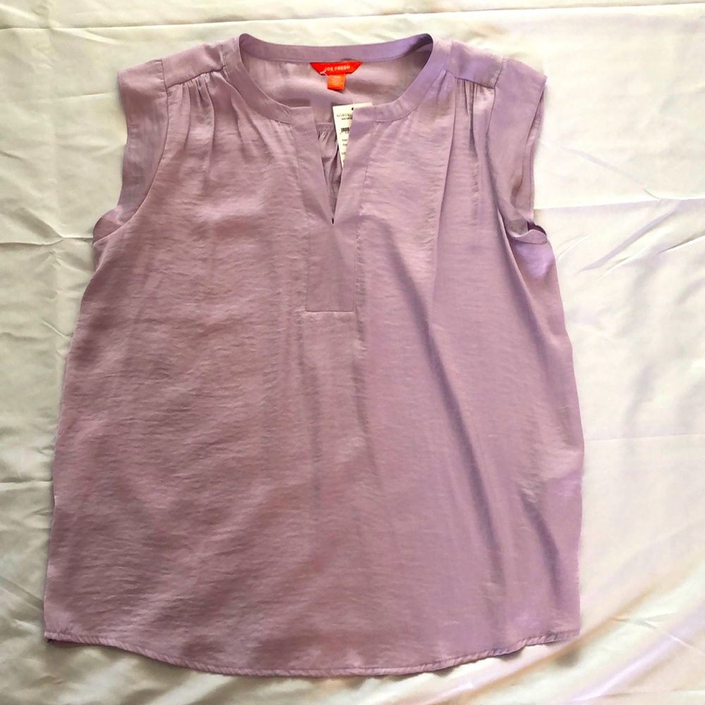 NWT Joe Fresh Cap Sleeve Top—Lilac—Size Medium